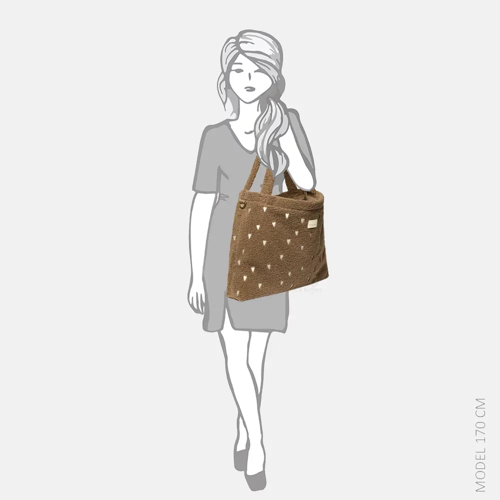 Studio Noos - Sac de maman -Teddy Hearts - Marron (Copie) – Image 5