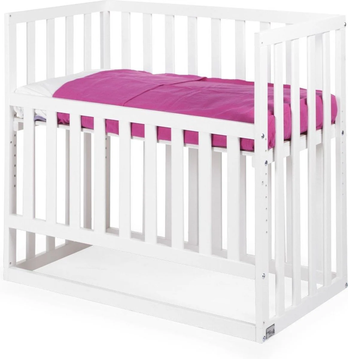 Childhome - Berceau de chevet + roulettes - 50x90 Cm - Bois - Blanc – Image 7