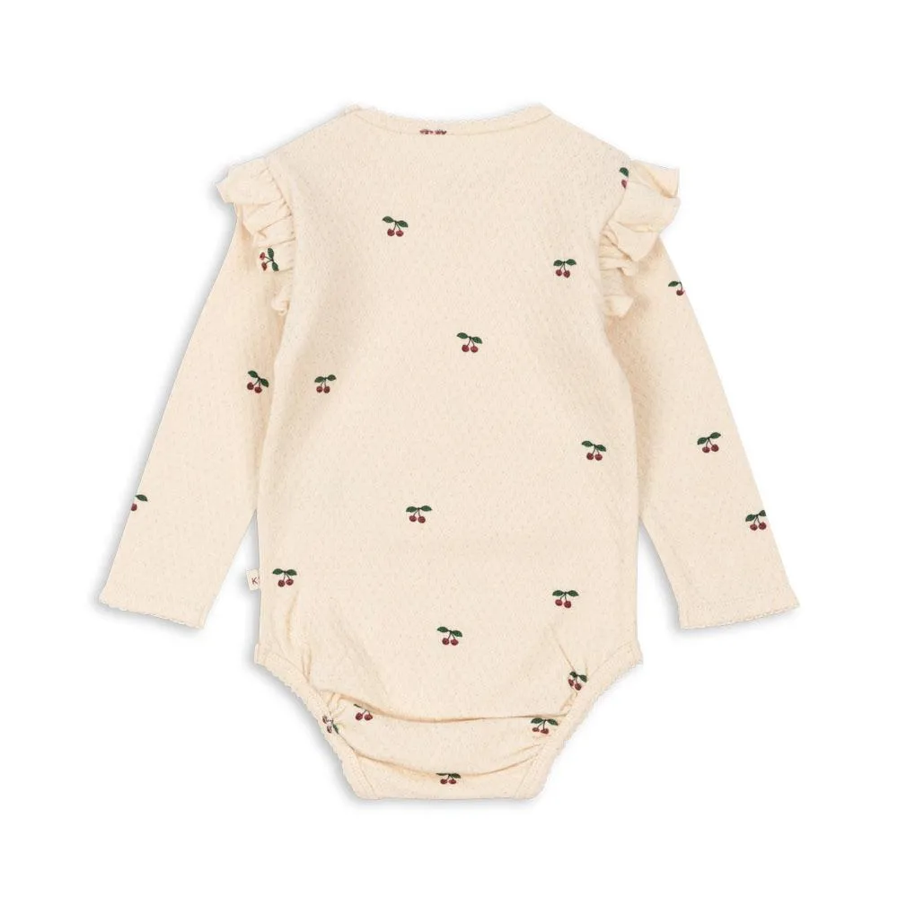 Konges Slojd - Barboteuse - Sui Frill Cherry – Image 3
