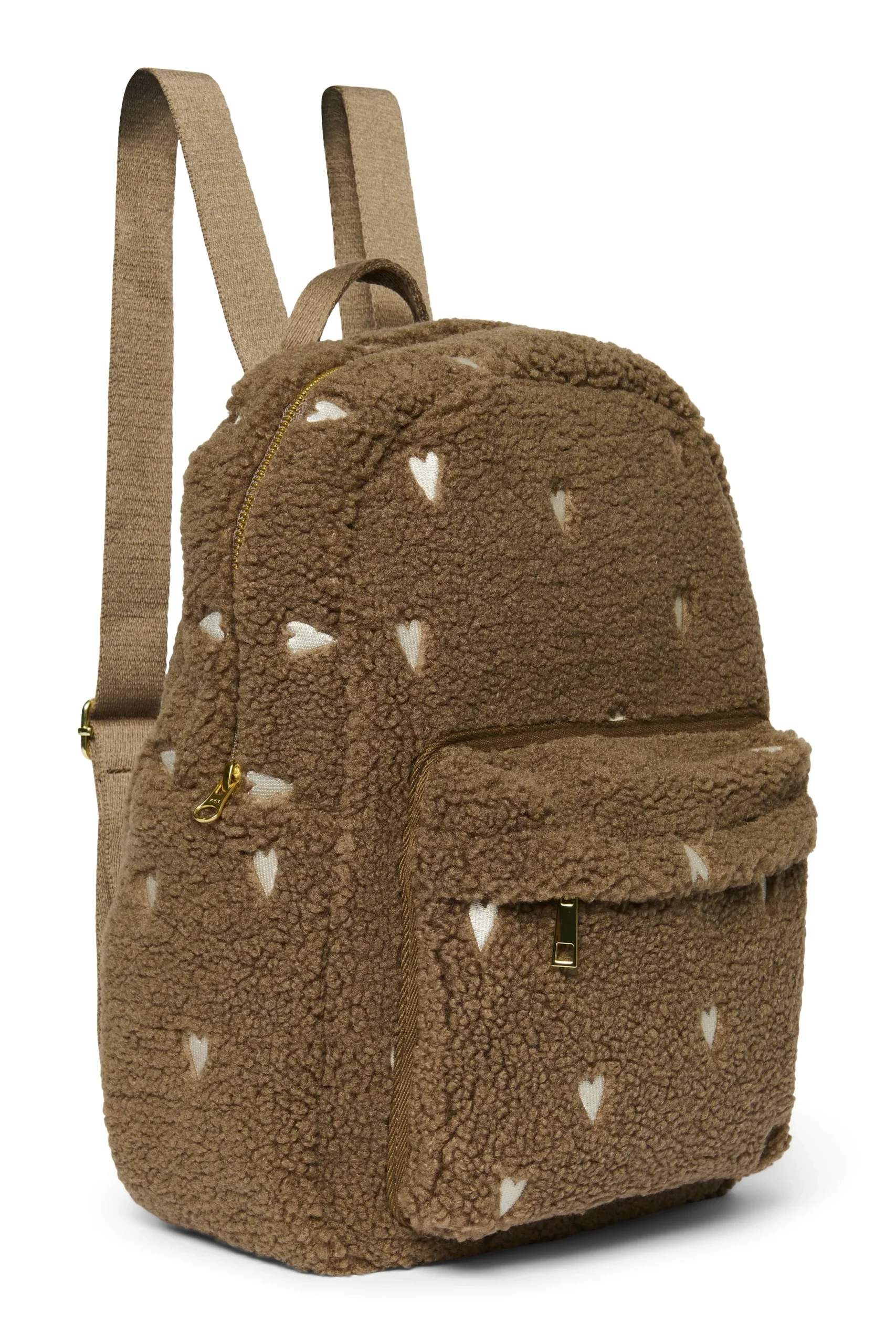 Studio Noos - Midi Backpacks - Sac à dos enfant avec cœurs brodés - Sac à dos Teddy Hearts avec poche frontale – Image 7