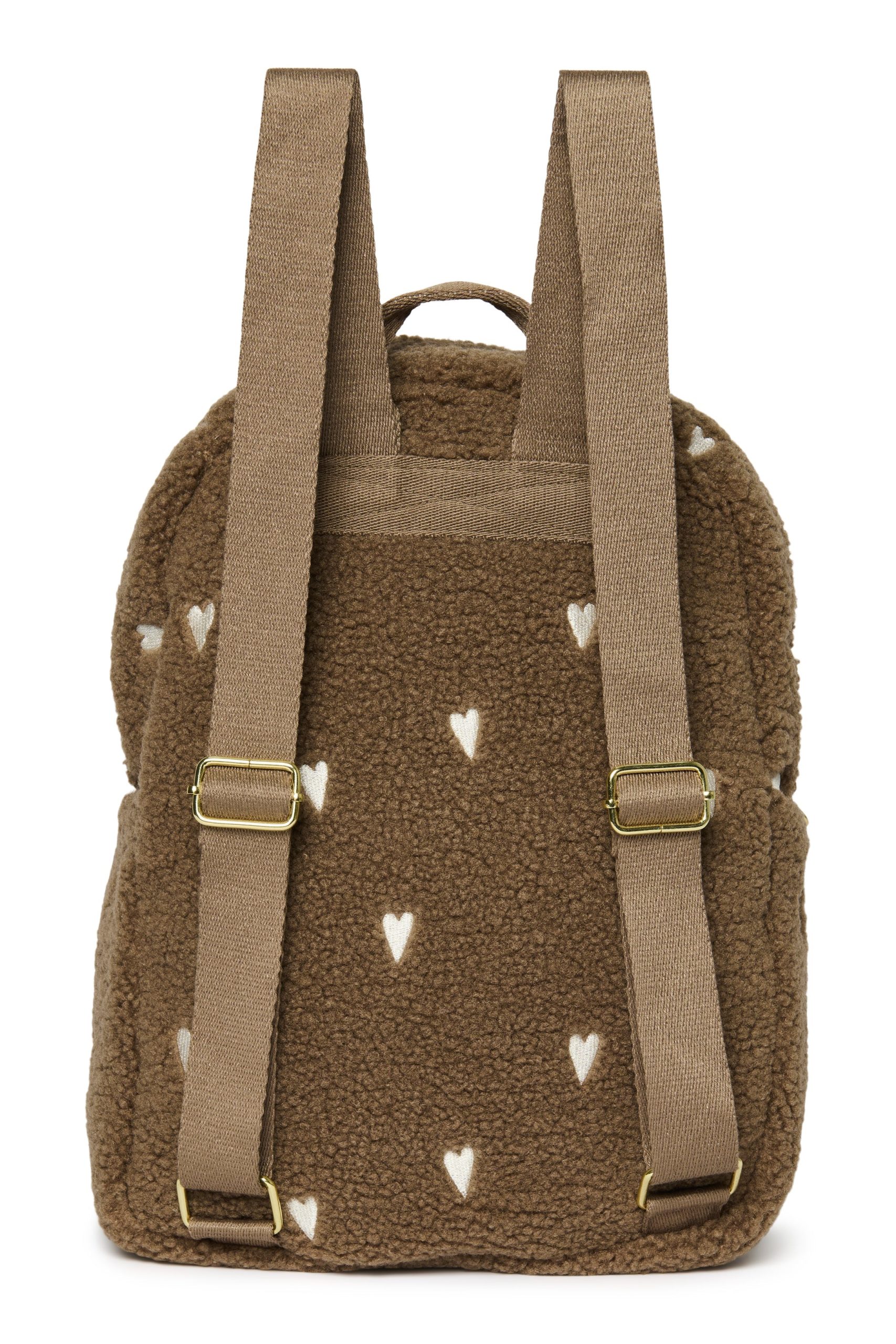 Studio Noos - Midi Backpacks - Sac à dos enfant avec cœurs brodés - Sac à dos Teddy Hearts avec poche frontale – Image 9