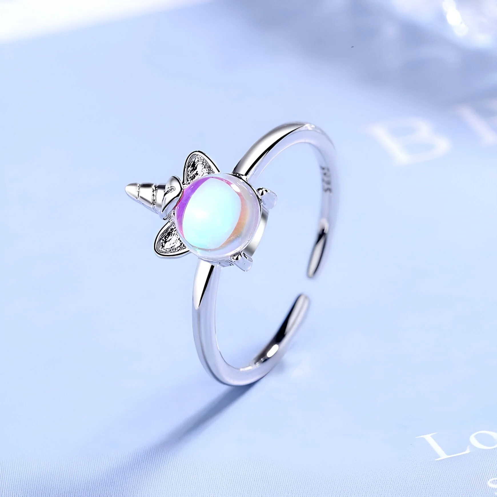 Bague Licorne Fille en Alliage de Zinc – Image 3