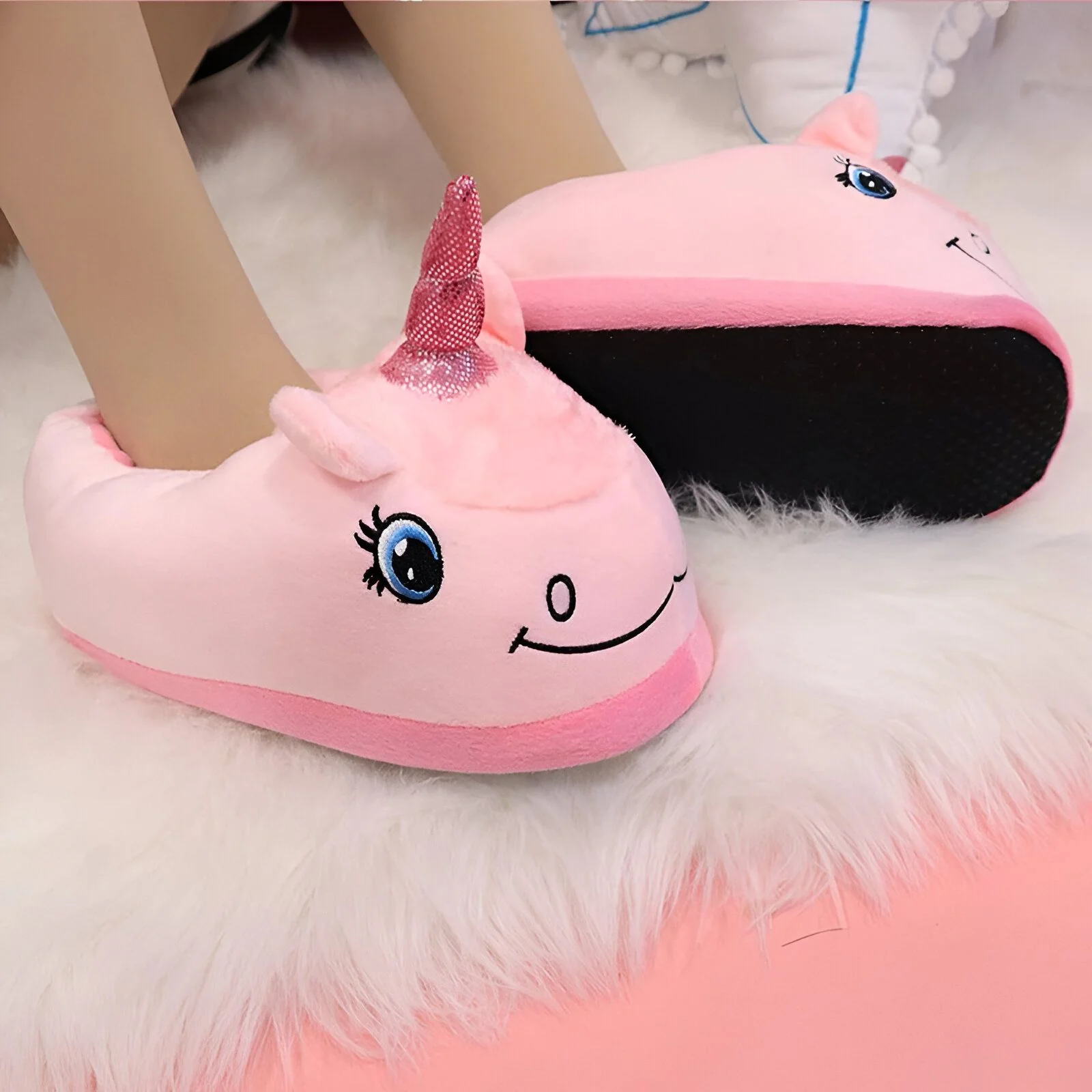 Chausson Licorne Kawaii Rose – Image 2