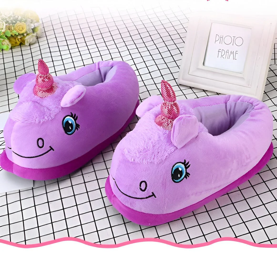 Chausson Licorne Kawaii Violet