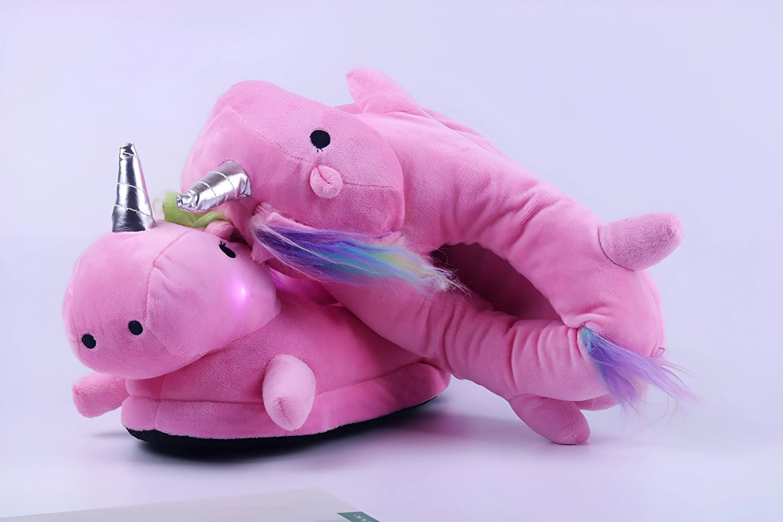 Chausson Licorne Lumineux Rose – Image 3