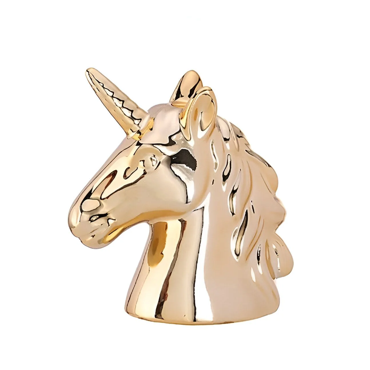 Tirelire Licorne Dorée en Céramique – Image 2